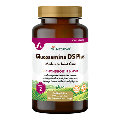 Naturvet Dog Glucosamine Level 2 Time Release Tablet 60 Count