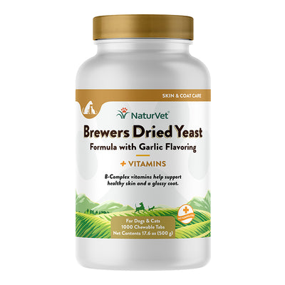 Naturvet Dog Brewer Yeast Garlic 1000 Count