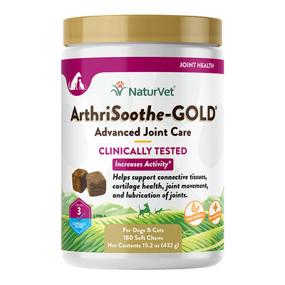 Naturvet Dog Arthrisoothe Gold Chews 180ct