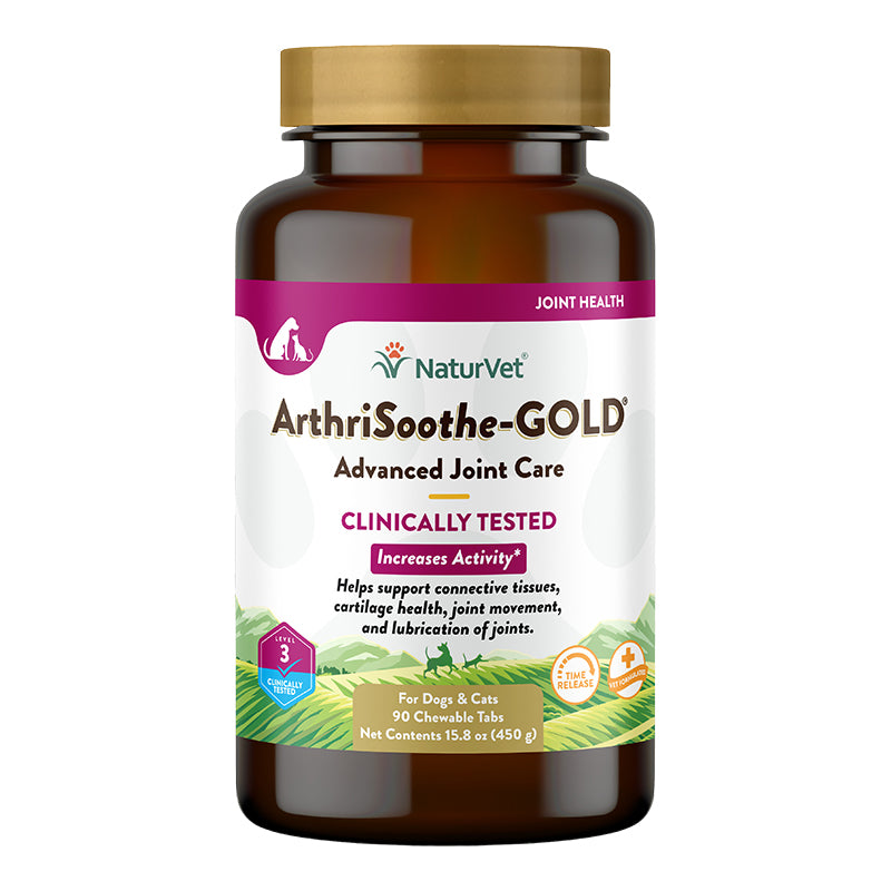 NaturVet Time Release ArthriSoothe-GOLD Chewable Tablets 90 Tablets, 15.8 oz