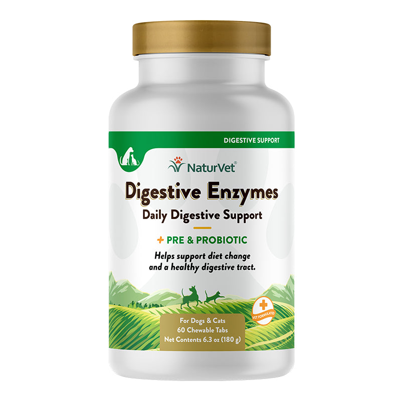 Naturvet Dog Digestive Enzyme Tablet 60 Count