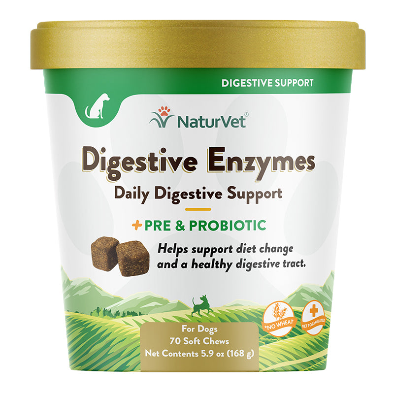 Naturvet Dog Digestive Enzyme Chew 70 Count