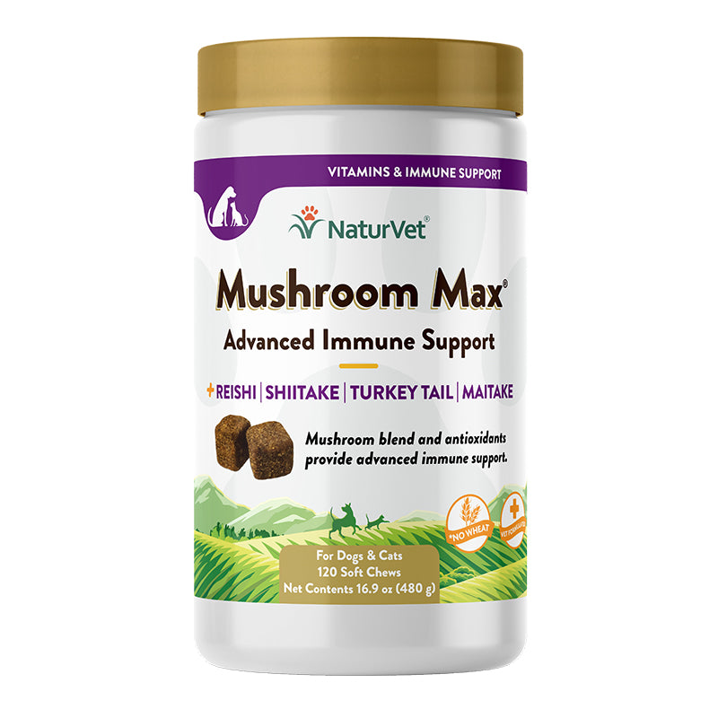 Naturvet Dog Mushroom Max Immune Support 120 Count