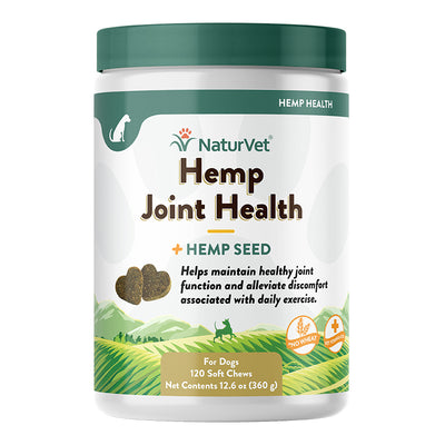 Naturvet Dog Joint Health Hemp Chew 120 Count