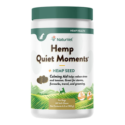 Naturvet Dog Quiet Moments Hemp Chew 60 Count