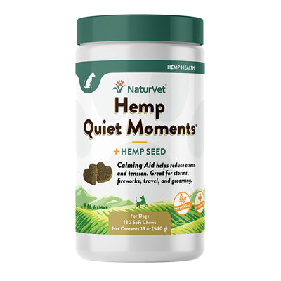 Naturvet Dog Quiet Moments Hemp Chew 180 Count