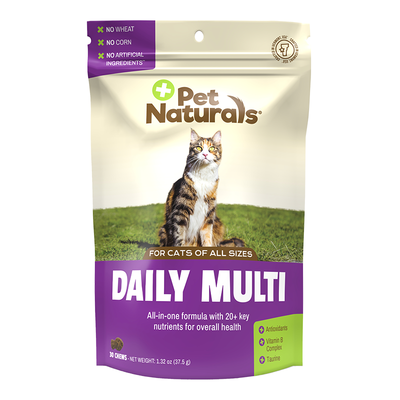 Pet Naturals Of Vermont Daily Multi Vitamin For Cats - 30 Count-{L+x}