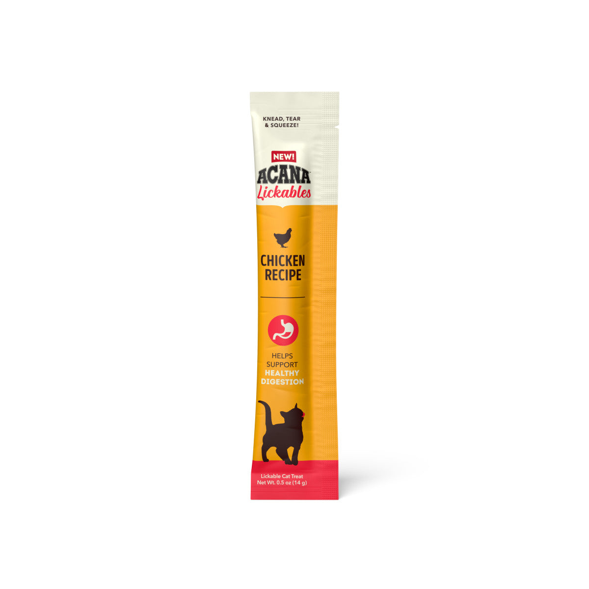 Acana Lickables Healthy Digestion Cat Treats Chicken 2.5 oz 064992725716