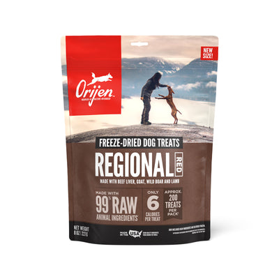 Orijen Freeze-Dried Dog Treats Regional Red 8 oz 064992725990