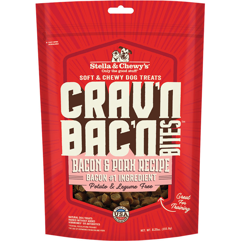 Stella & Chewy's Dog Crav'n Bacon Bites Pork 8.25oz