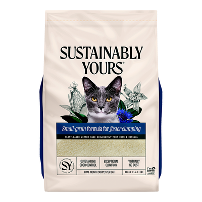 Sustainably Yours Cat Litter Small Grain 26lb {L-x}