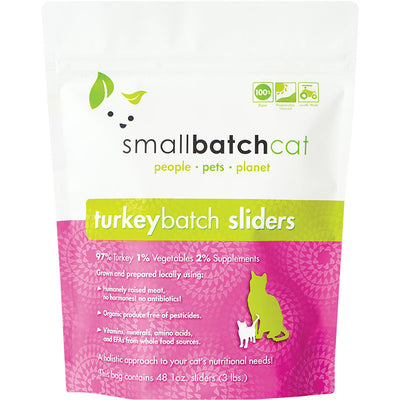 Small Batch Cat Frozen Turkey Sliders 3lb {L-x R} SD-5