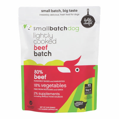 SMALLBATCH DOG FROZEN LIGHTLY COOKED BEEF 5LB {L-x} SD-5