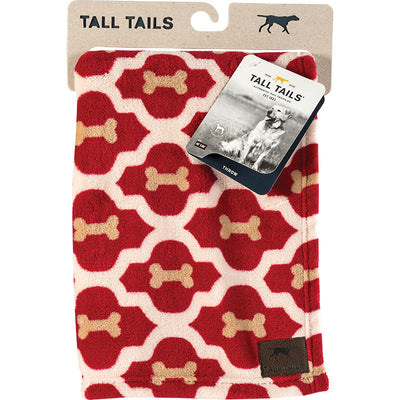 Tall Tails Dog Blanket Red Bone 30x40 {L-x}