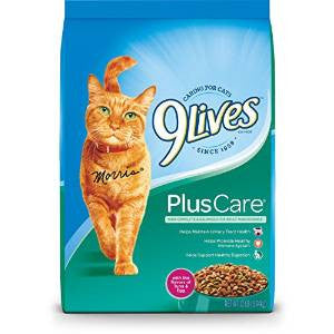 9 Lives Plus Care Formula Dry Cat Food-12-lb-{L-1} 079100521968