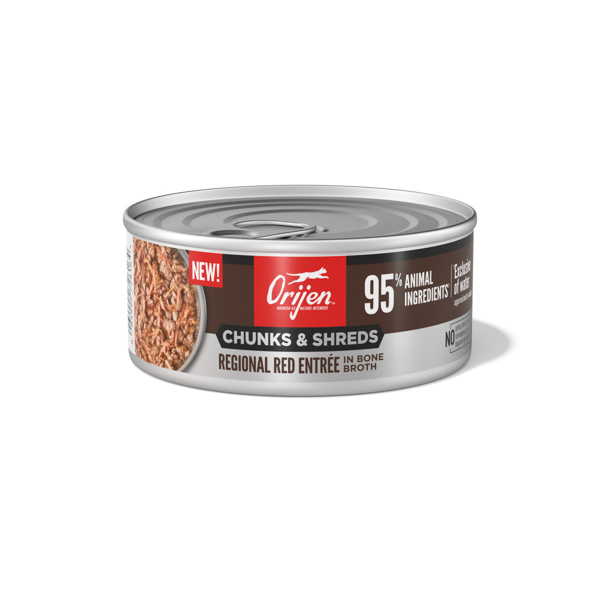 Orijen Chunks & Shreds Canned Cat Food Regional Red Entrée 12ea/5.5 oz 064992726164