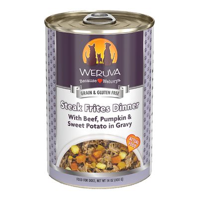 Weruva Dog Steak Frites Dinner 14oz / 12 ct {L-x}