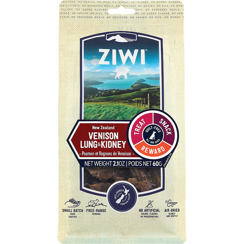 Ziwi Dog Oral Chew Venison Lung 2.1oz {L+}