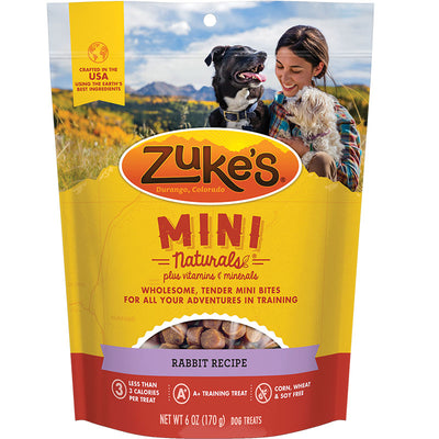 Zuke's Mini Naturals Rabbit Dog Treat 6 oz {L+1x} 134369