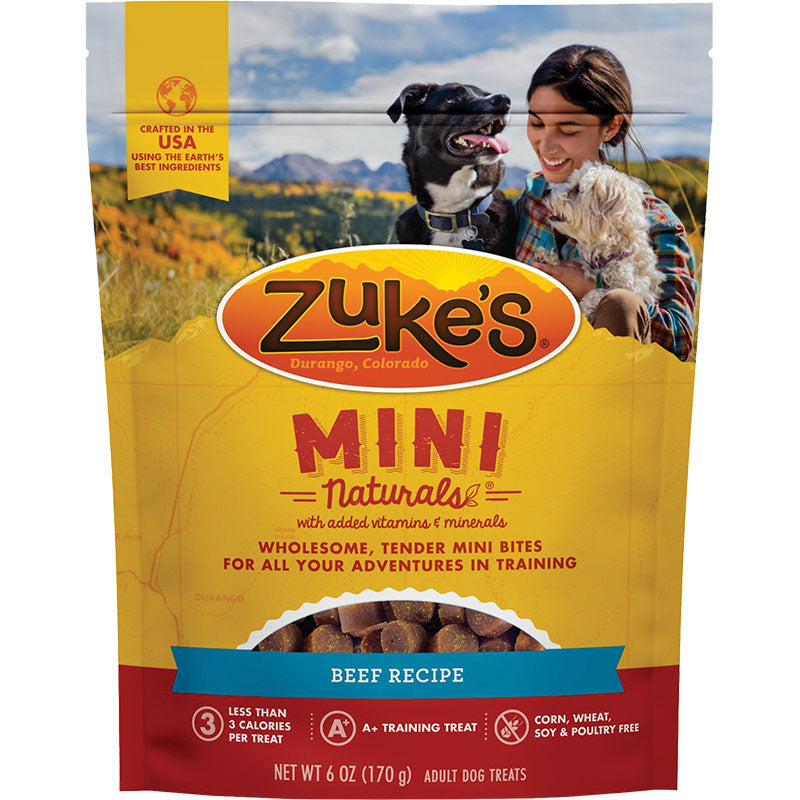 Zuke's Mini Naturals Beef Dog Treats 6 oz
