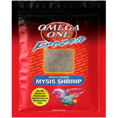 Omega One Whole Frozen Mysis Shrimp Fish Food 16 oz SD-5 098220064216