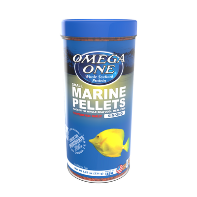 Omega One Marine Sinking Pellet Fish Food Small Pellets 8.25 oz 698220024113