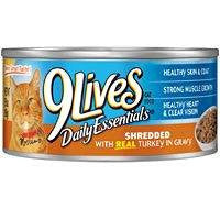 9Lives Hearty Turkey Cat Food 24/5.5z {L - 1} C= 799146