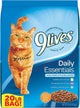 9Lives Daily Essentials Dry Cat Food Chicken, Beef & Salmon 20lb