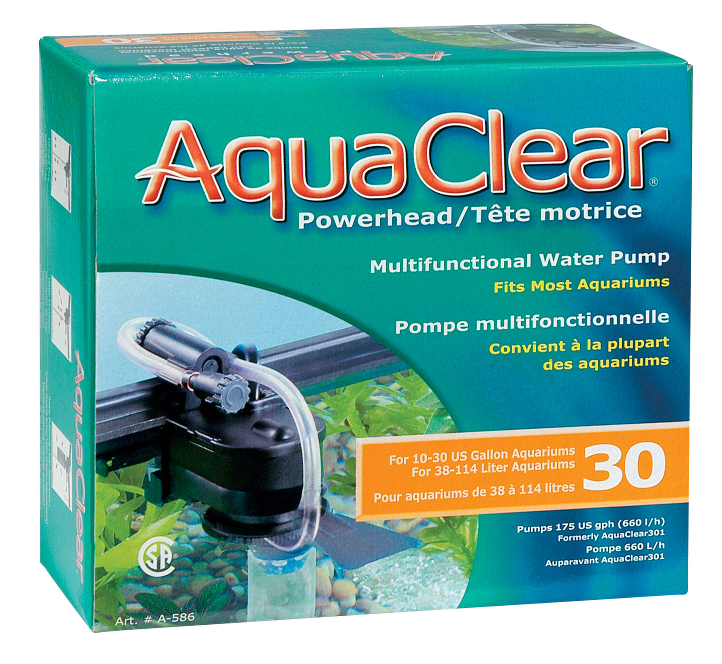 Aqua Clear 30 (301) Powerhead, Ul A586