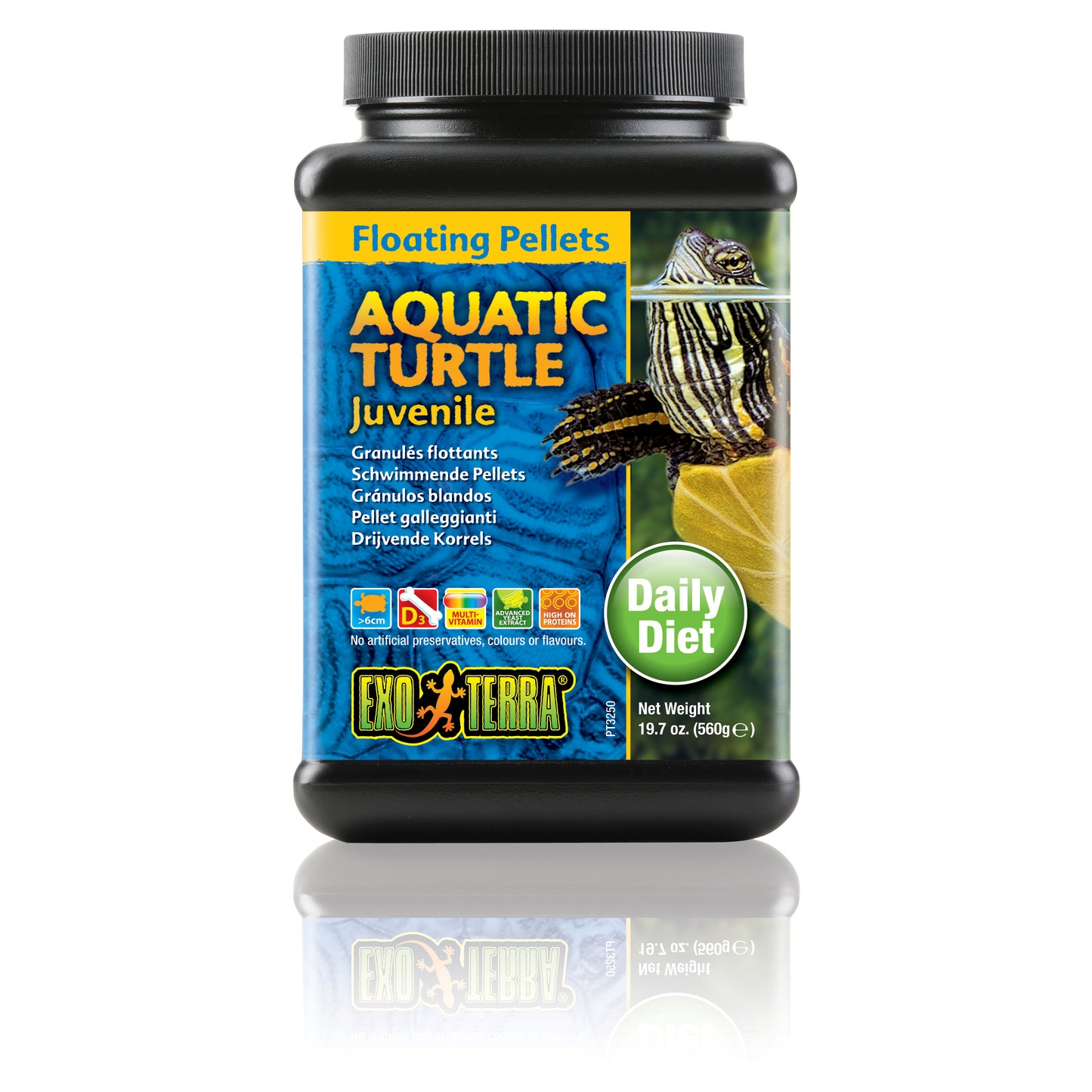 Exo Terra Juvenile Aqutic Turtle Food 19.7oz Pt3250