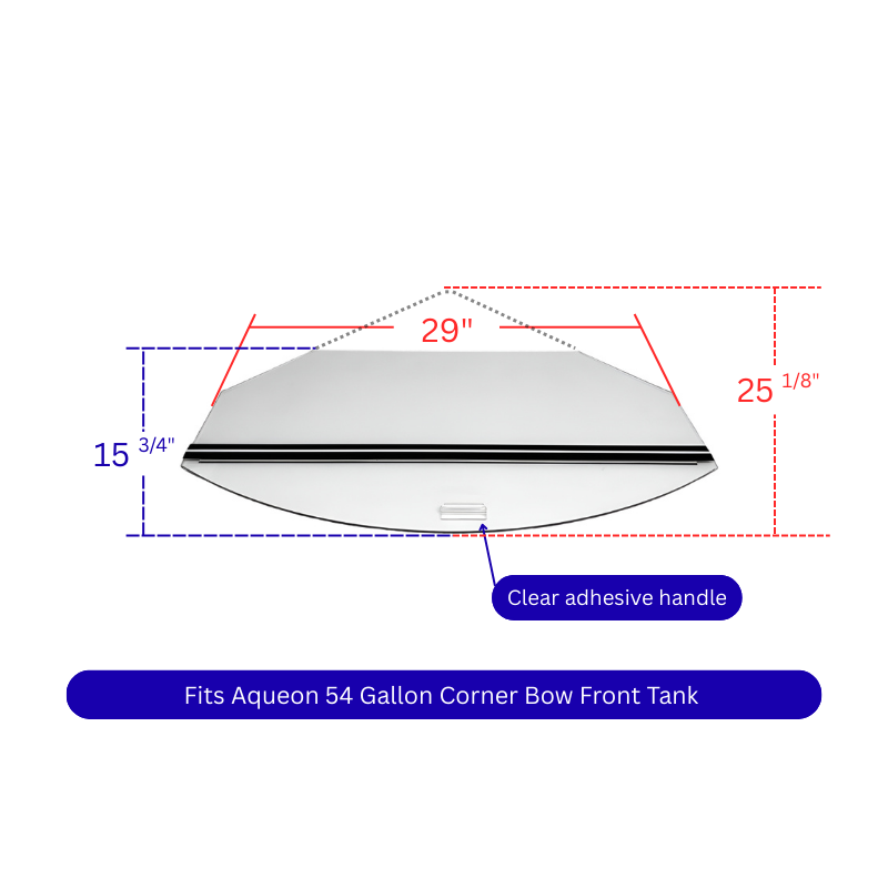 Aqueon 54 Gallon Corner Tank Lid Dimension