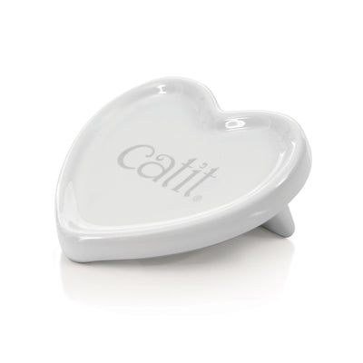 Catit 2.0 Creamy Heart Ceramic Dish