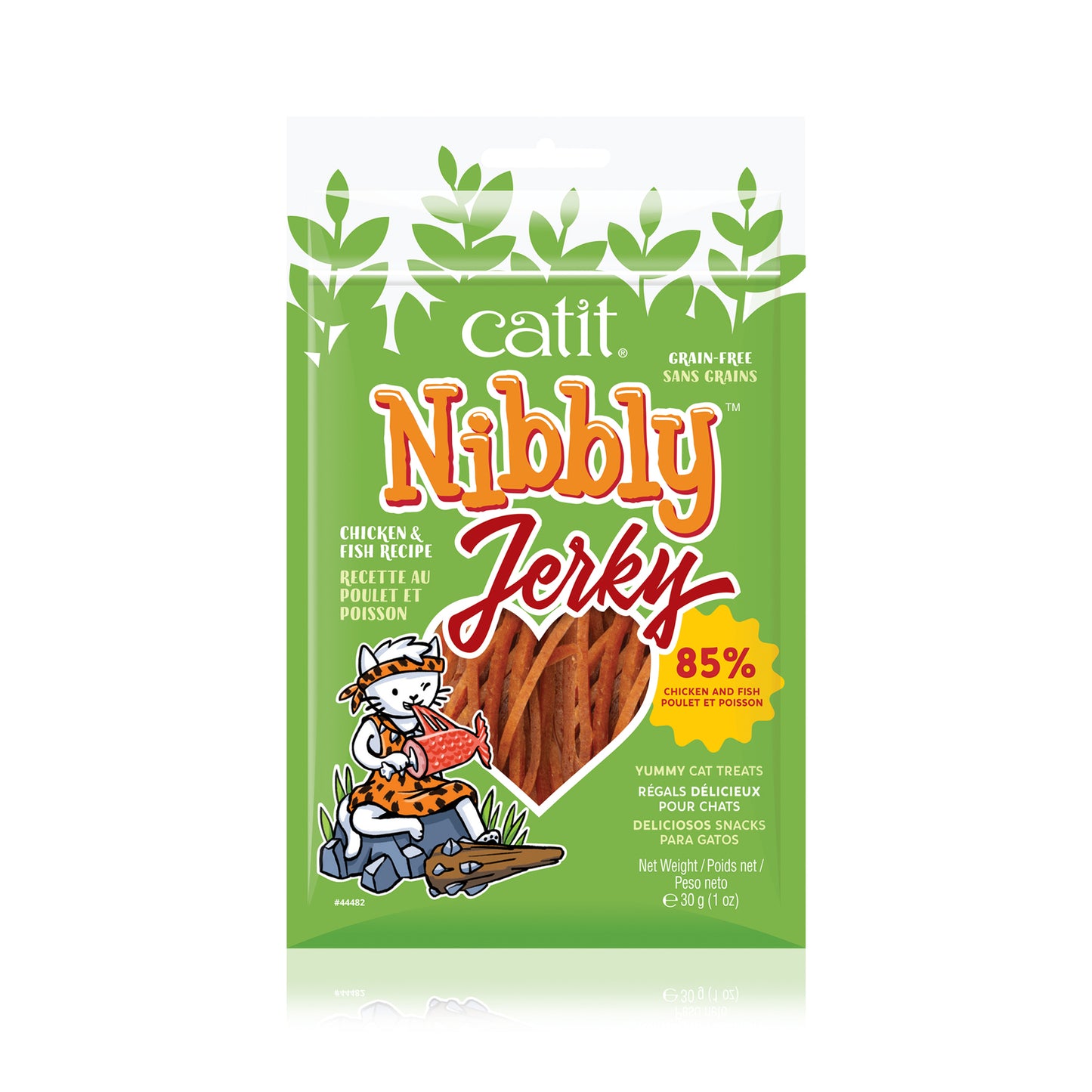 Catit Nibbly Jerky, Chicken & Fish, 1.06 oz