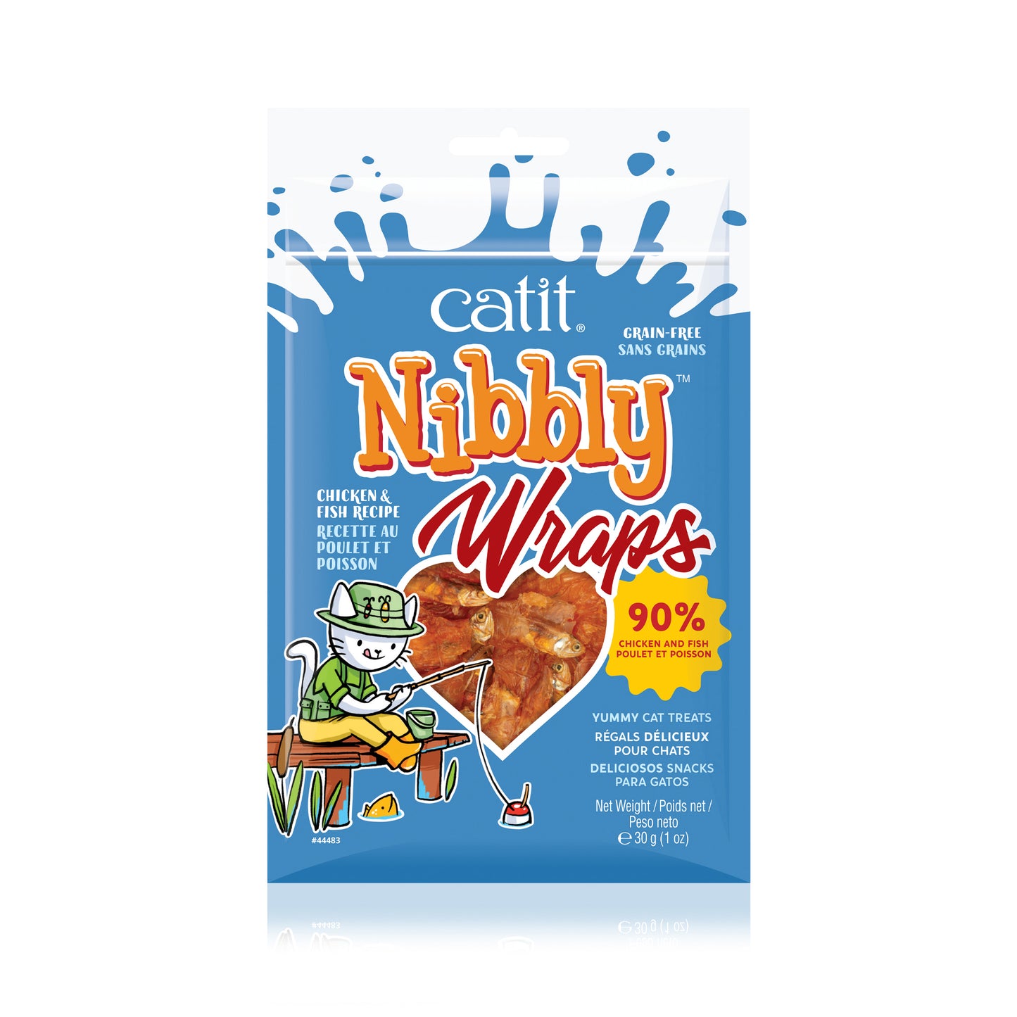 Catit Nibbly Wraps, Chicken & Fish, 1.06 oz{L+7RR}