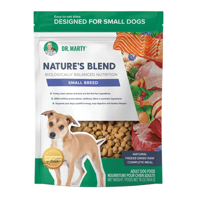 Dr. Marty's Nature's Blend Freeze Dried Small Breed Dog 16 oz
