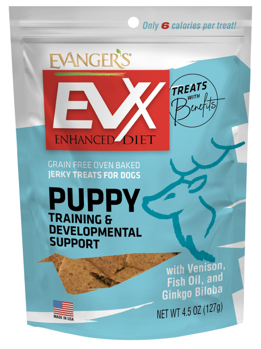 Evanger's Nothing But Natural Grain Free Jerky Dog Treats Venison 4.5 oz 077627601064