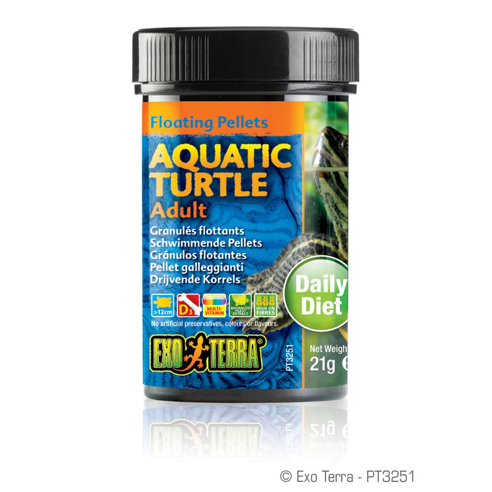 Exo Terra Adult Aqutic Turtle Food 0.7oz Pt3251{L+7}