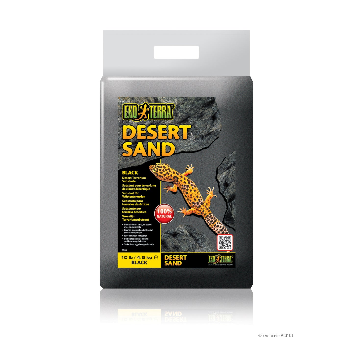 Exo Terra Desert Sand - Black - 10 lb Black Pt3101