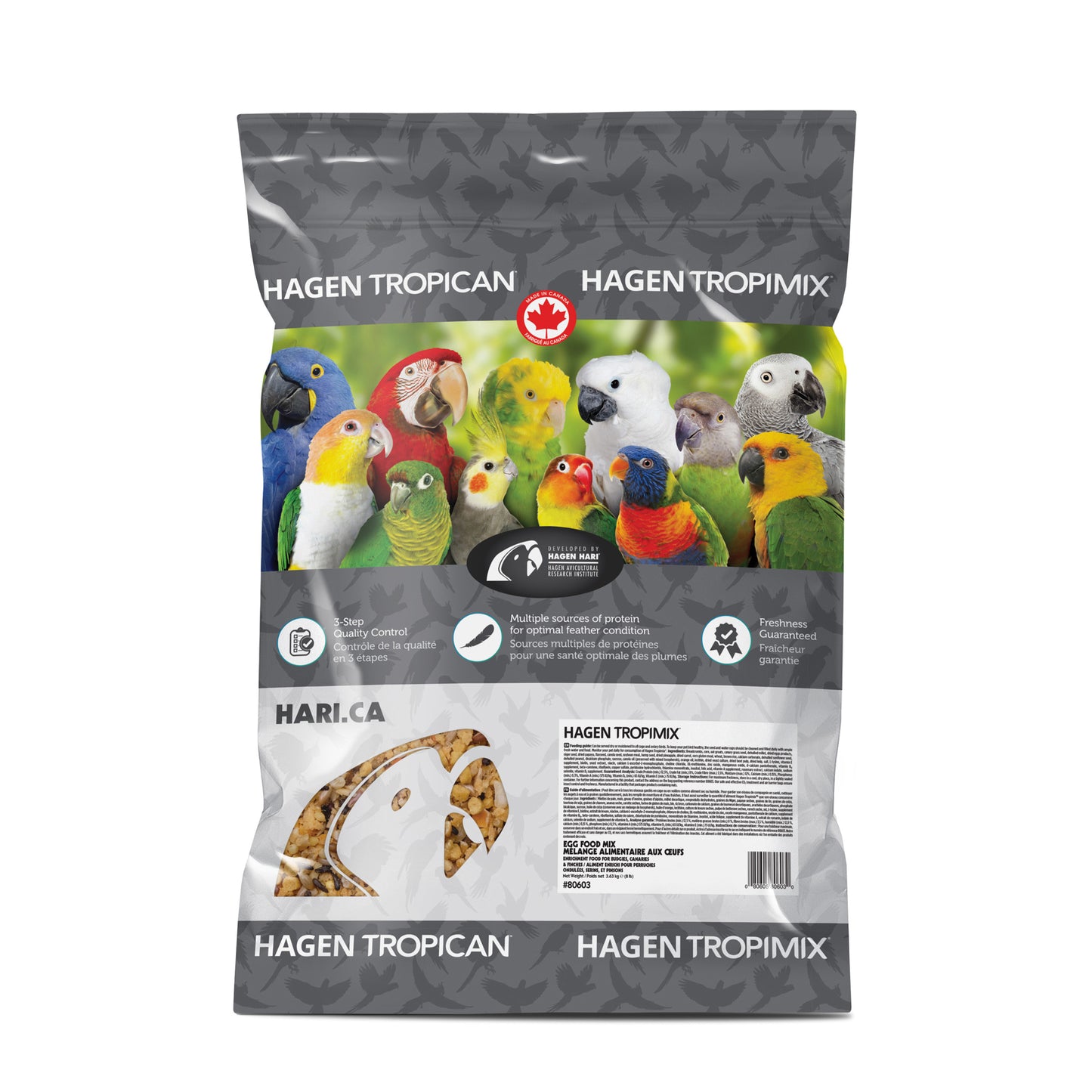 Hagen Hari Tropimix Egg Food Mix for Budgies, Canaries, Finches 8lb -  80603