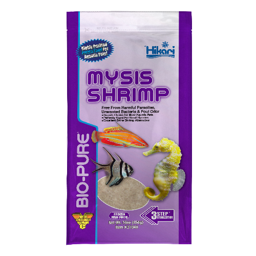 Hikari Bio-Pure Frozen Mysis Shrimp Fish Food 16 oz