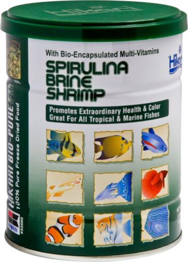 Hikari Bio - Pure Spirulina Brine Shrimp Freeze Dried Fish Food 1.76 oz