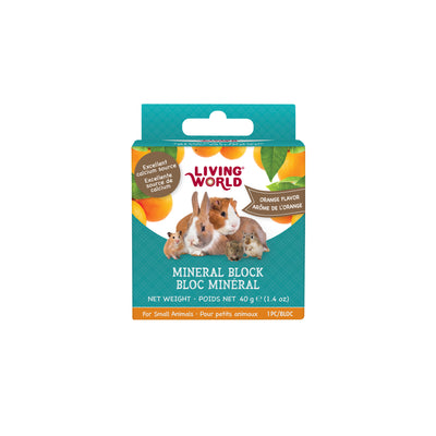 Living World Mineral Block, Orange, Small 1.4 oz