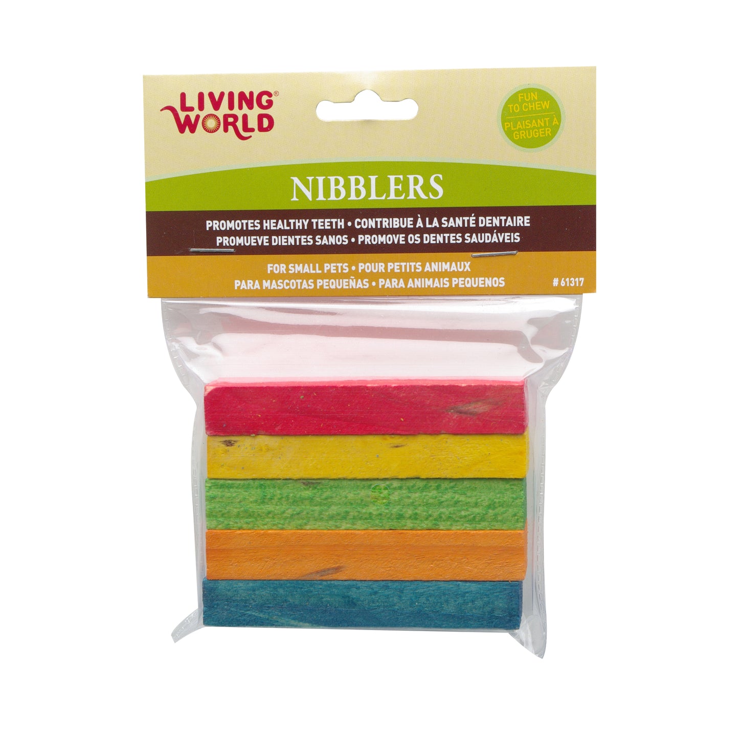 Living World Nibblers Rainbow Wood Chews 61317{L+7}