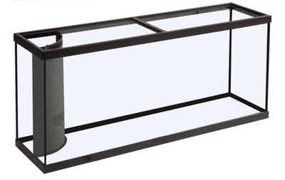 Marineland Corner-Flo Rectangular Aquarium Black, Clear 75 gal 48x18x21 in