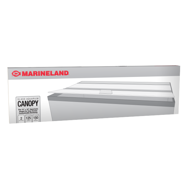 Marineland Glass Aquarium Lid 72 x 18 Inch (125, 150) Gal 2 Sections