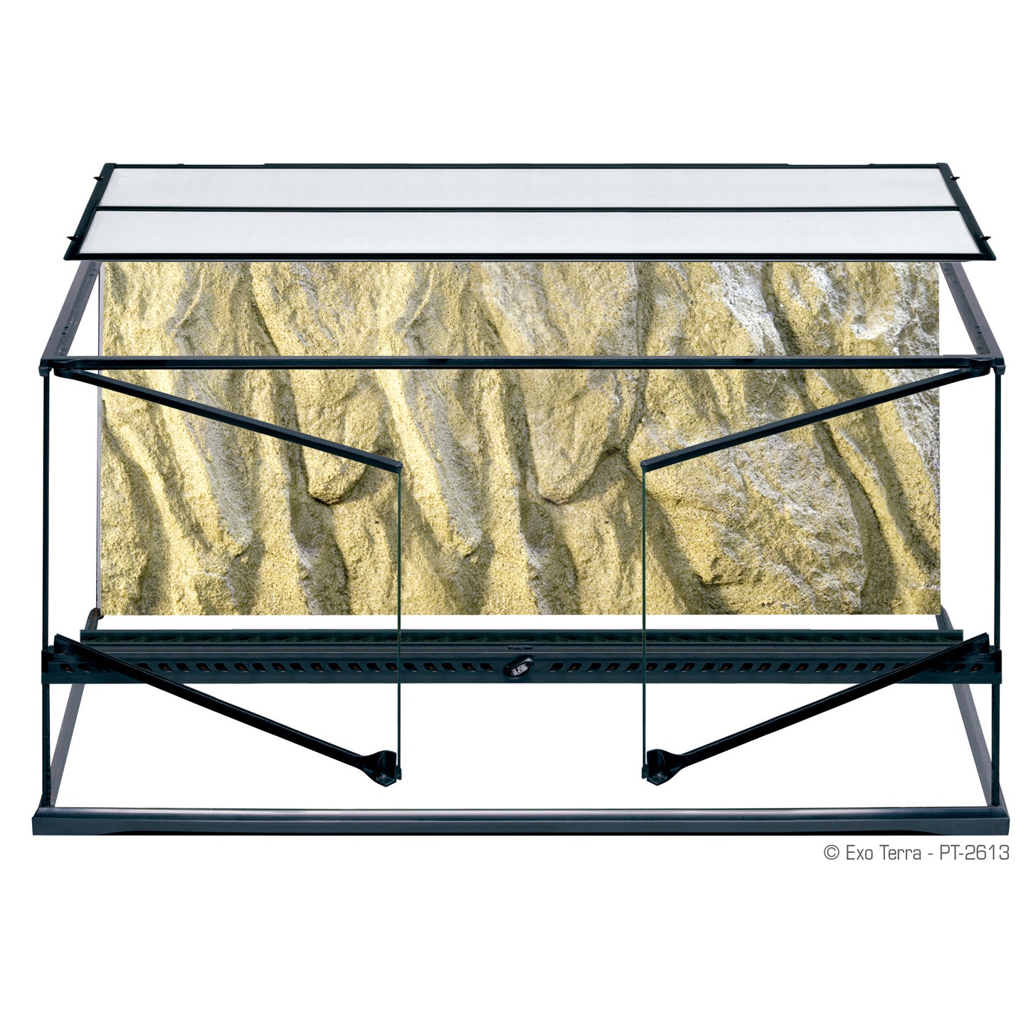 Exo Terra Wide Terrarium - Large - 36" x 18" x 18" - Pt2613 SD-3