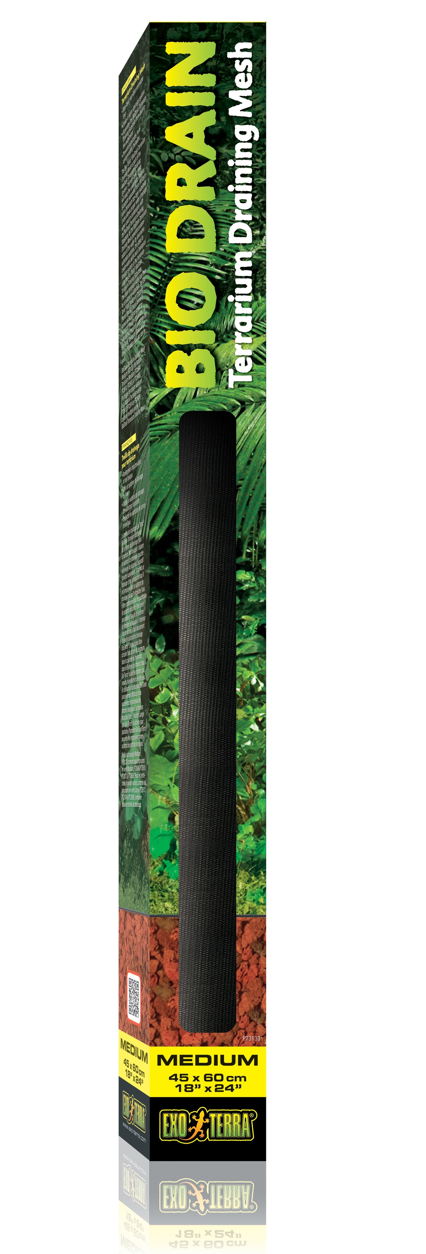 Exo Terra Terrarium Bio Draining Mesh 18x24 Pt3133{L+7}