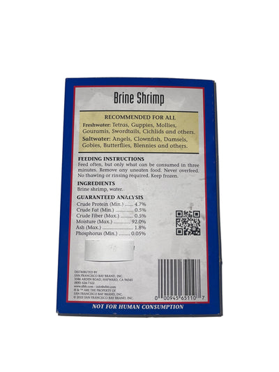 San Francisco Brine Shrimp Frozen Fish Food 3.5 oz SD-5