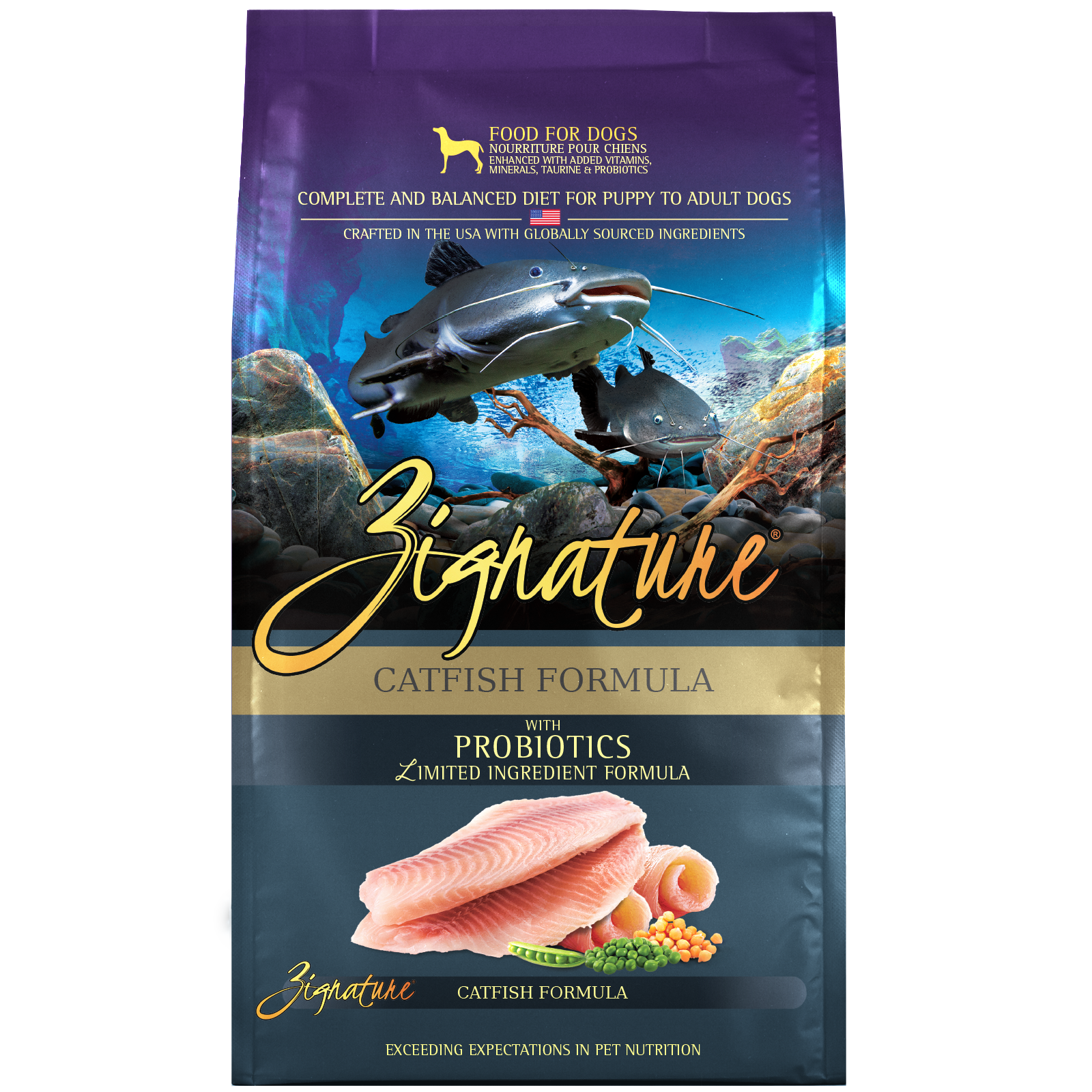 Zignature Catfish Formula Dog Food 4 lb