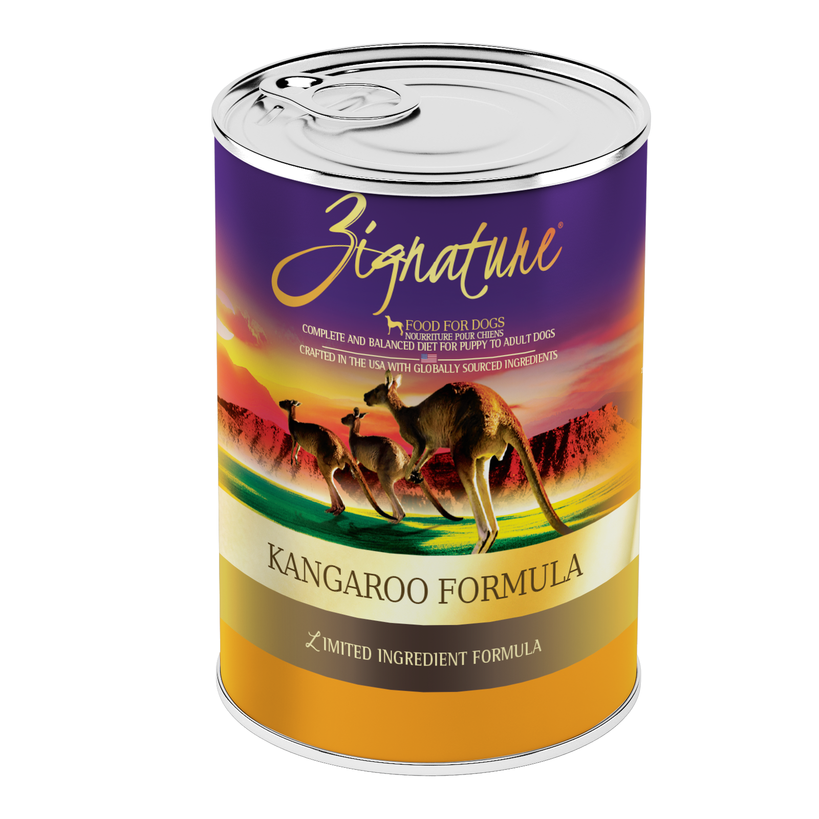 Zignature Kangaroo Formula Dog Food 12/13 oz